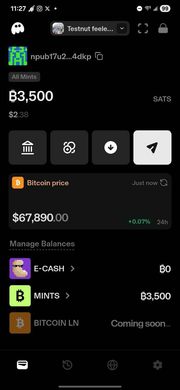 Wallet Home screenshot